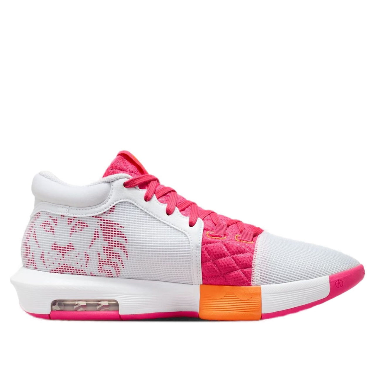 Nike LeBron Witness 8 EP 'White Bright Mandarin Pink' FB2237-104