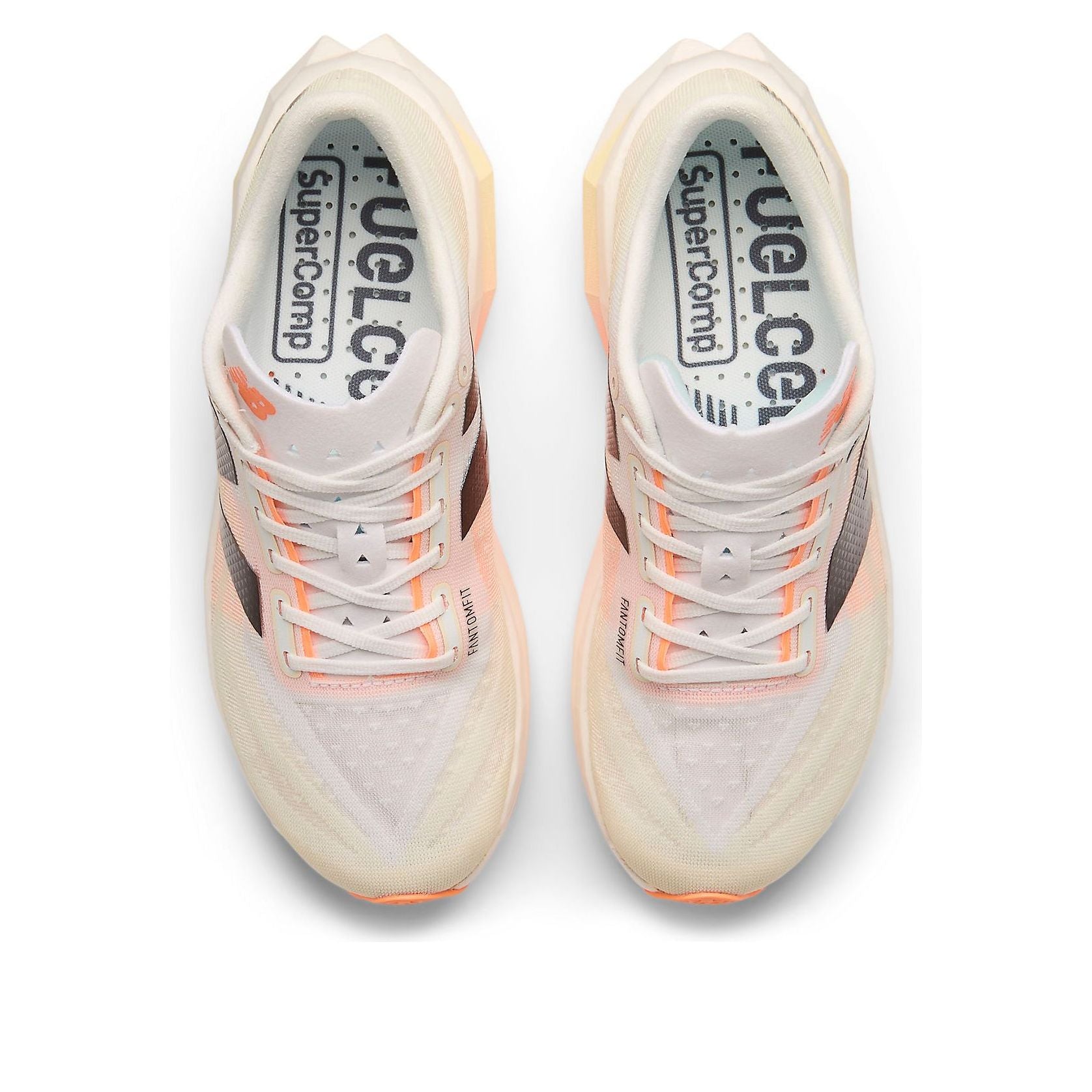 (WMNS) New Balance FuelCell SuperComp Elite v4 'White Angora Hot Mango' WRCELCW4