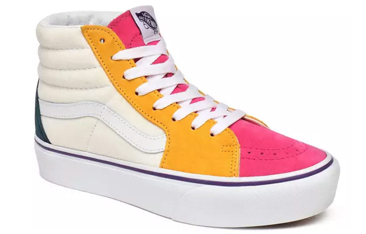 Vans Mini Cord SK8-HI Platform 2.0 White/Yellow/Red VN0A3TKNWVY
