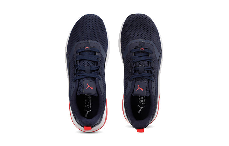 (GS) PUMA Flex Renew Low Top Running Shoes Blue/White/Red 372080-03