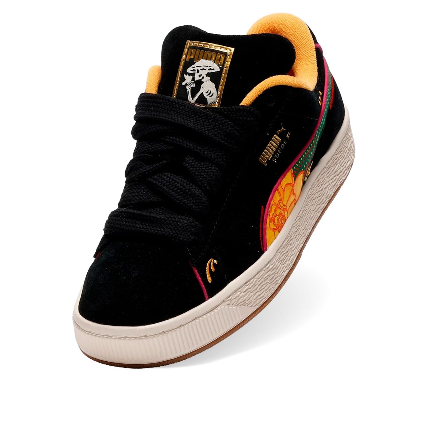 PUMA Suede XL La Catrina 'Black Yellow Sizzle Pinktastic' 404606-01