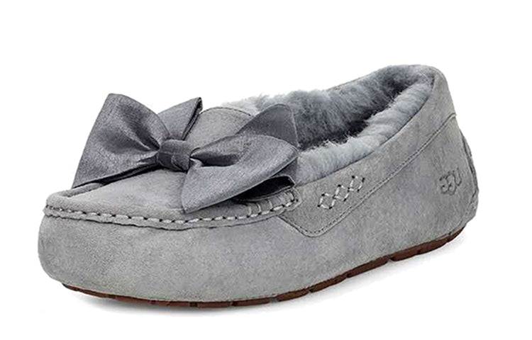 (WMNS) UGG Clara Glam Bow Slip on Grey 1103131-GYS