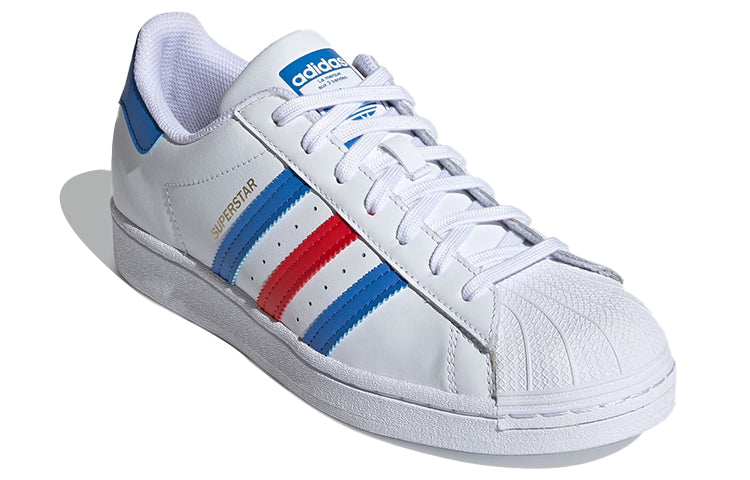 adidas originals Superstar Shoes White/Red/Blue H68095