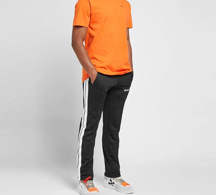 Off-White Logo Printed Crewneck Tops Logo Men Orange OMAA027F191850081910