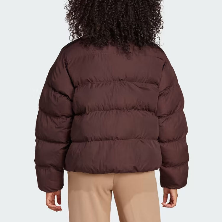 (WMNS) adidas Short Vegan Puffer Jacket 'Brown' IJ8235