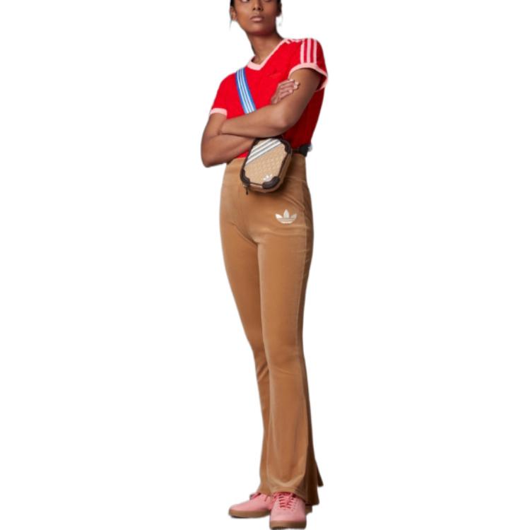 (WMNS) adidas Adicolor 70s Monogram Tee 'Red' IB2057