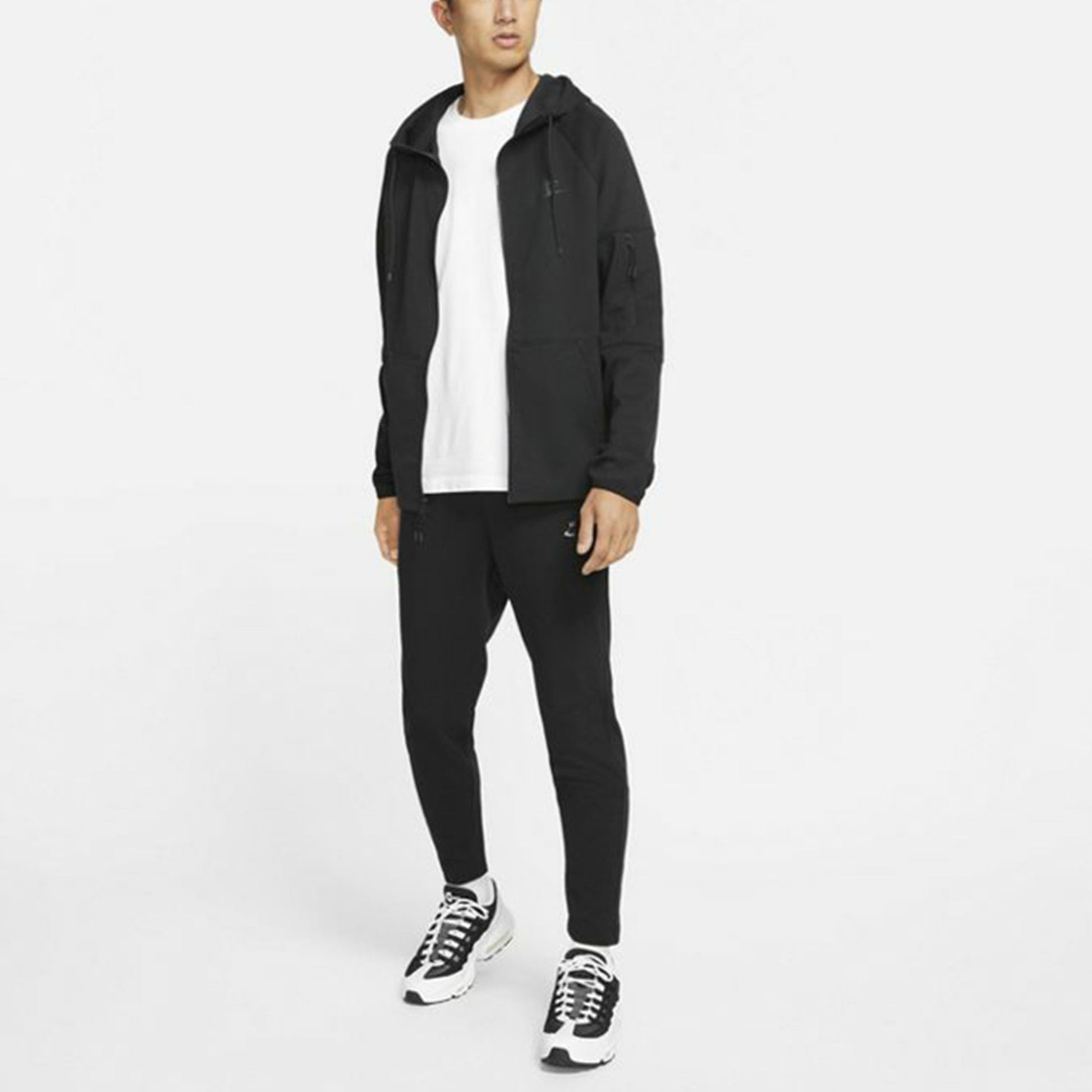 Nike Tech-Pack Logo Knit Hooded Jacket Black DD5285-010