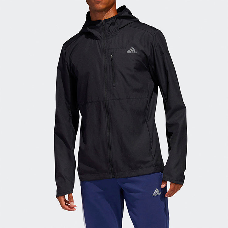 adidas OWN THE RUN JKT Running Sports Jacket Coat Male Black FL6964