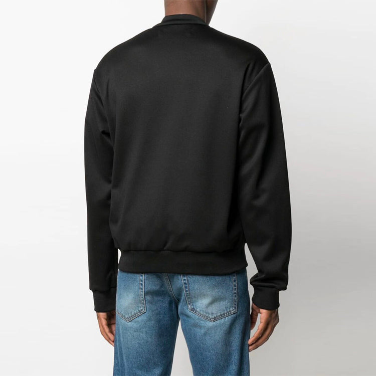 Off-White SS21 Logo Zipper Long Sleeves Jacket Version Black OMBD023S21FAB0011001