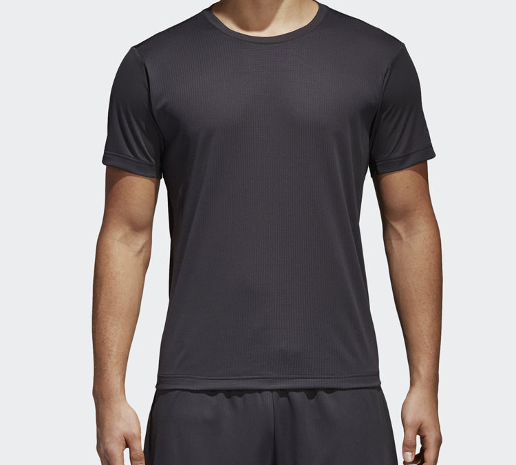 adidas Logo Printing Sports Short Sleeve Black CE0818