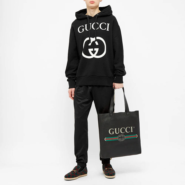 Gucci Hoodies Interlocking G 'Black White' 475374-X3Q25-1289