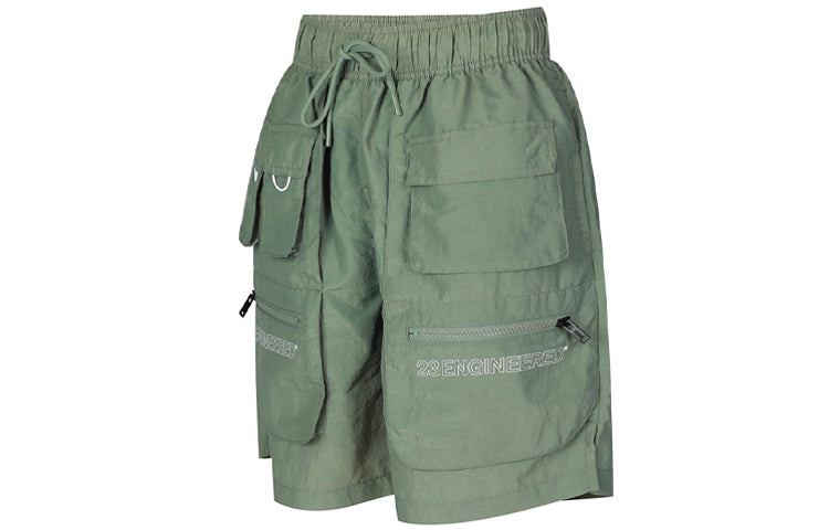 Men's Air Jordan 23 Engineered Multiple Pockets Loose Cargo Sports Shorts 'Military Green' CN7299-313