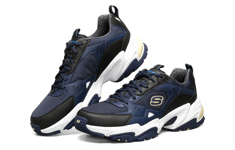 One Punch Man x Skechers Stamina V2 Low-Top Running Shoes Blue/Black 666166-NVBK