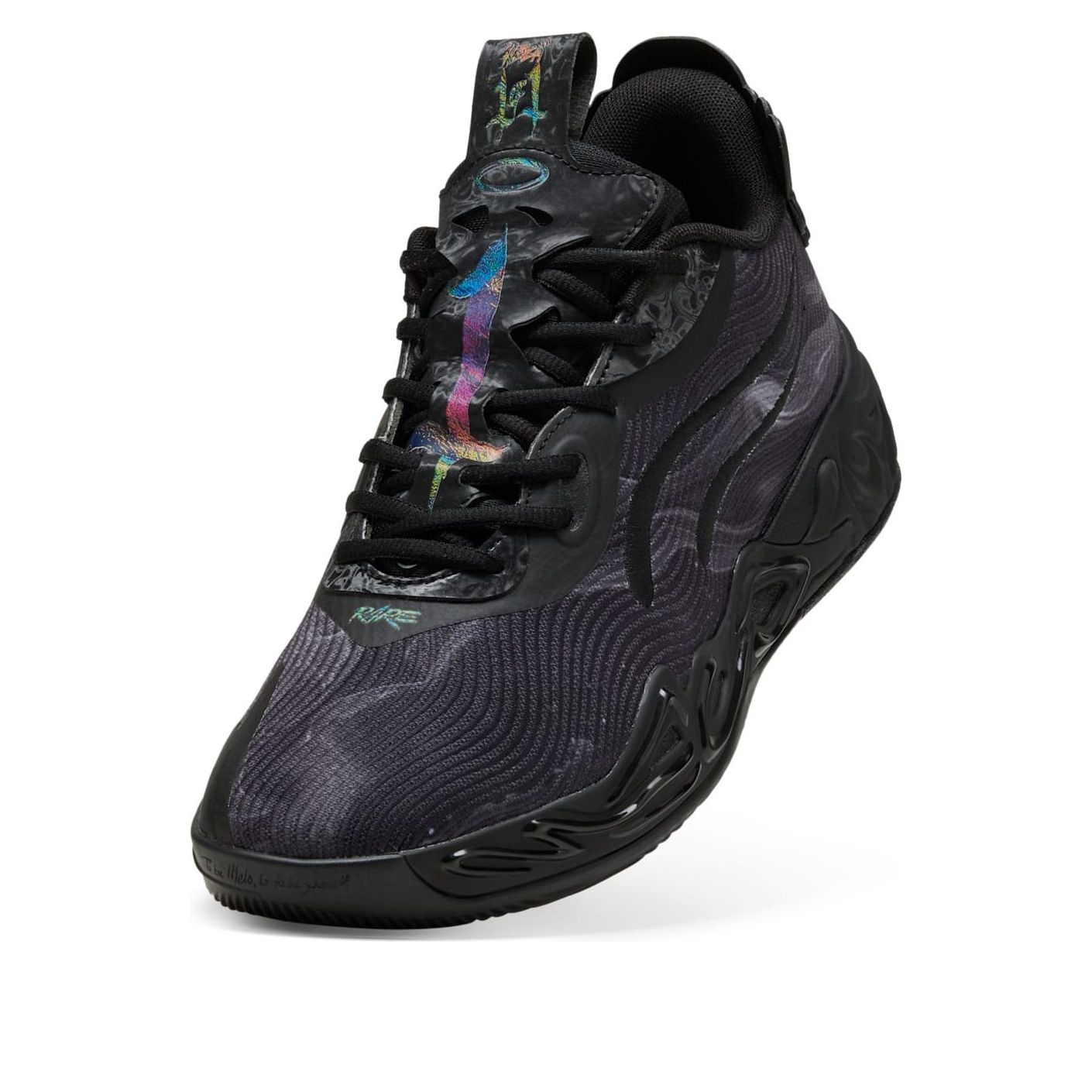PUMA LaMelo Ball MB.04 Lo Team 'Black Dark Amethyst' 312174-01