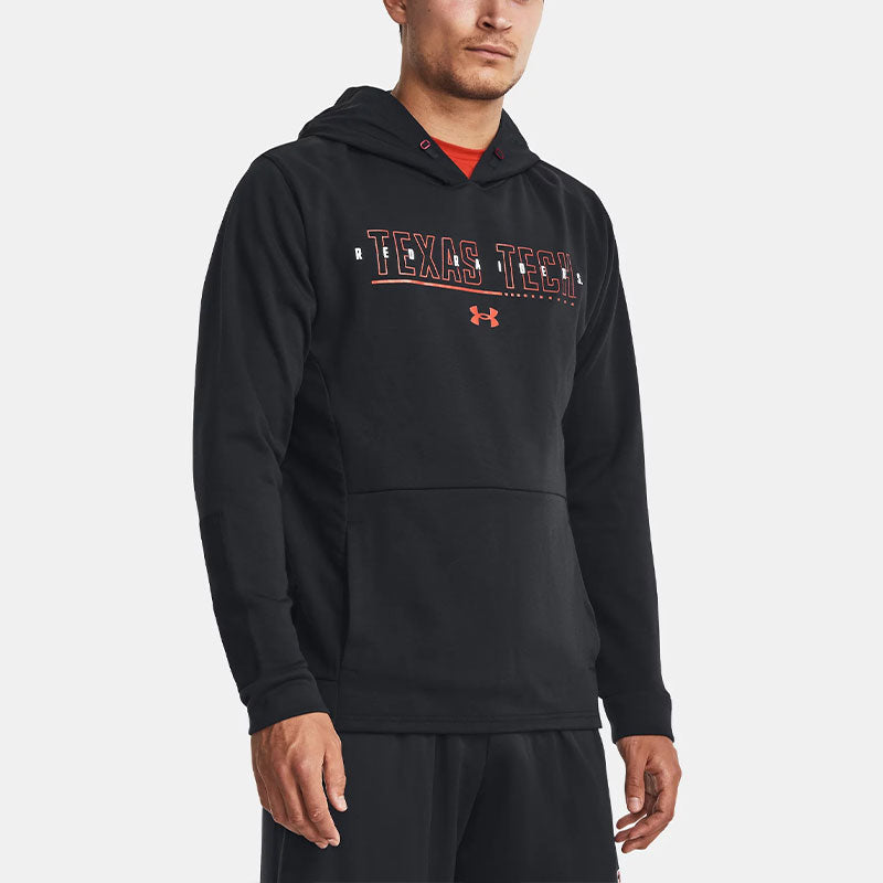 Under Armour Texas Tech University Logo Hoodie 'Black Red' 5120718-002