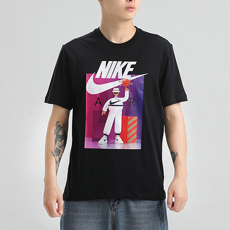 Nike Sportswear Printing Short Sleeve 'Airman Futura Black' CW0411-010