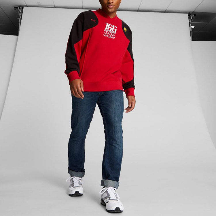 PUMA Scuderia Ferrari Statement Crew  Neck Sweatshirt 'Red' 538108-02