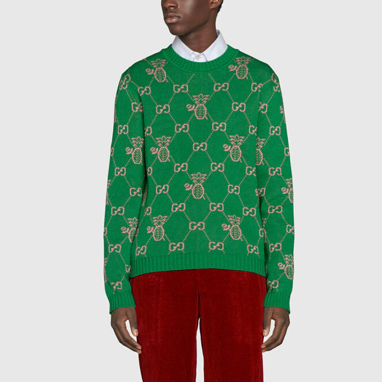 Gucci Pineapple GG Jacquard Sweatshirt 'Green' 683091-XKB70-3318