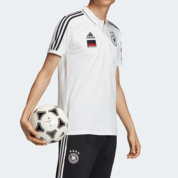 adidas Dfb 3S Polo Germany National Team Sports Short Sleeve polo White FI1452