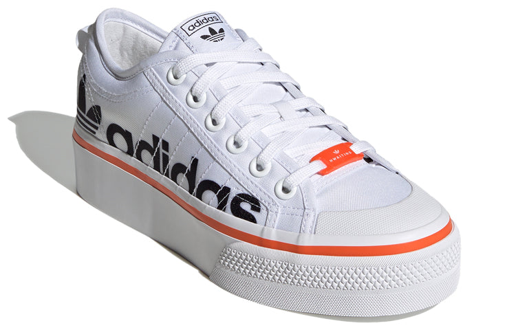 (WMNS) adidas Nizza Platform 'White Black' S42603