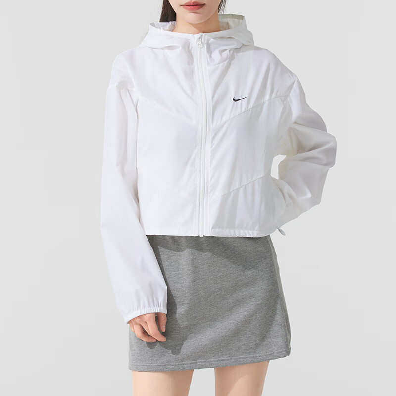 (WMNS) Nike Sportswear Windrunner Asia Sizing 'White' HJ1183-100