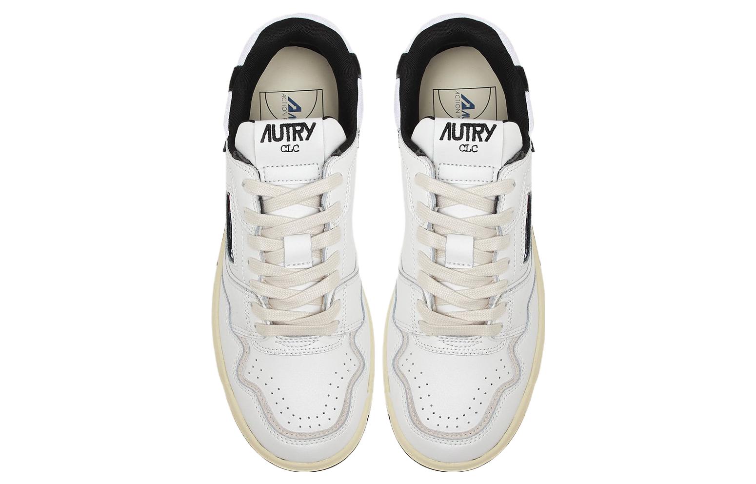 Autry CLC Leather Sneakers 'White Black' ROLW-MM04