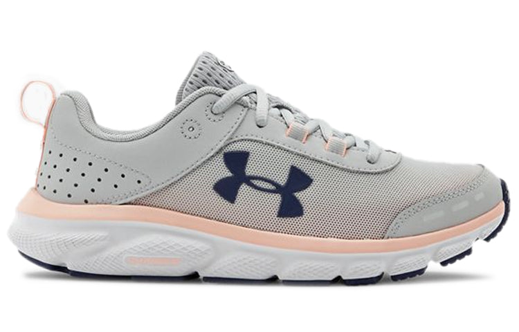 (WMNS) Under Armour Charged Assert 8 Sports Shoes Grey/Pink 3021972-105