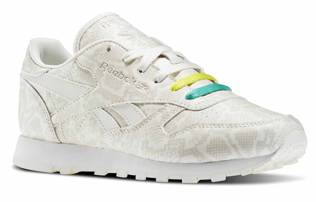 (WMNS) Reebok Classic Leather Multi-Snake Pack Running Shoes White AR1570