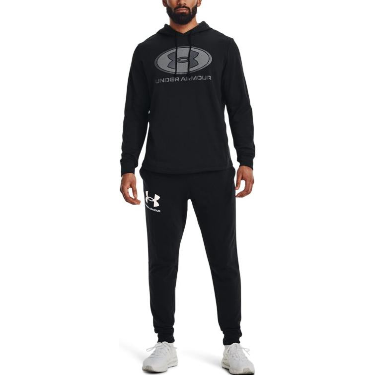 Under Armour Rival Terry Pullover Hoodie 'Black Grey' 1369470-001