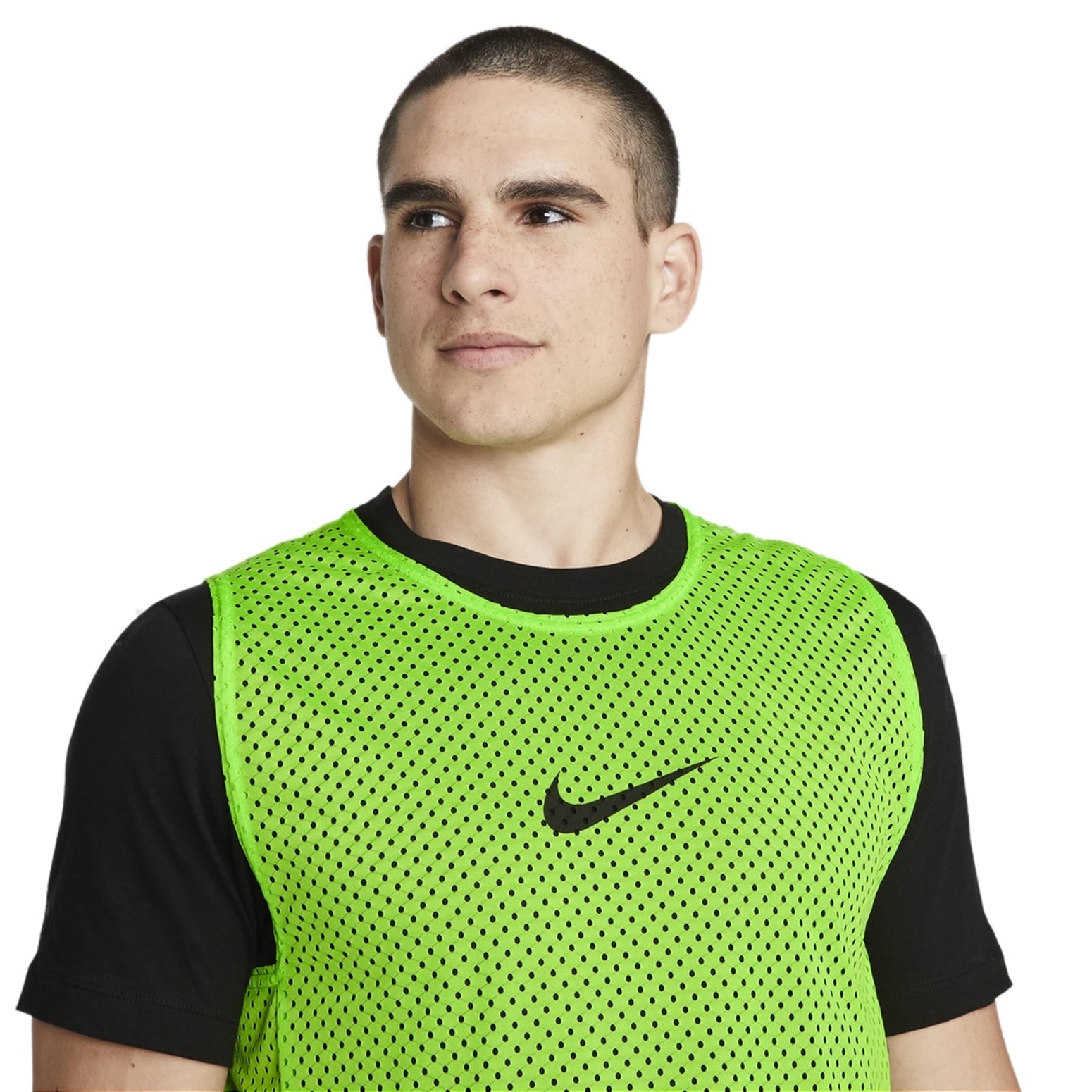 Men's Nike Solid Color Logo Printing Round Neck Sleeveless Green Vest CW3845-313