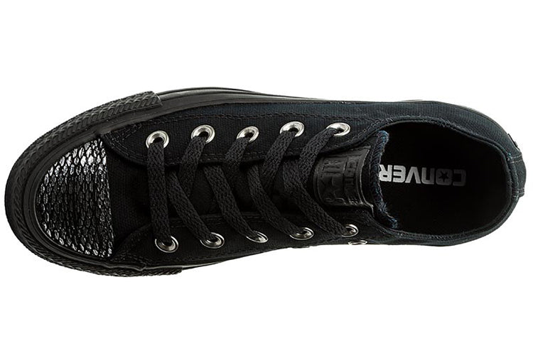 (WMNS) Converse Chuck Taylor All Star Ctas Ox Black Snake Scale Coating 557984C