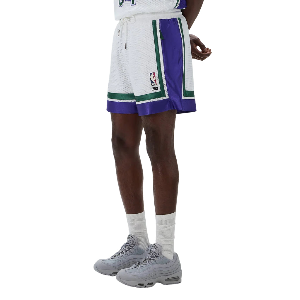 KITH For NBA All-Star Milwaukee Bucks Short 'White' KHM061346-101