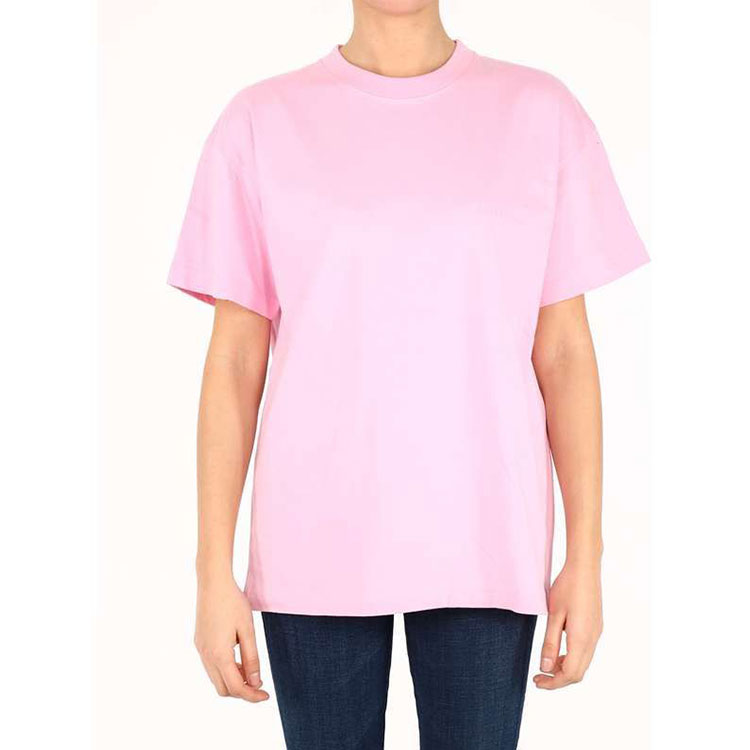 Balenciaga Alphabet Logo Printing Loose Short Sleeve 'Pink' 612965TIVG55700