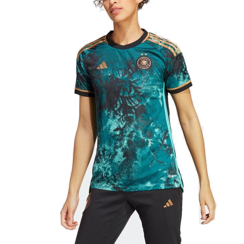 (WMNS) adidas Germany Team 23 Away Jersey Asia Sizing 'Teal' HZ8273