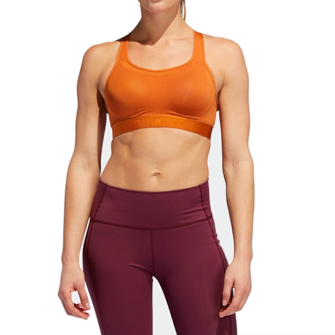 (WMNS) adidas Stronger For It Racer Bra Asia Sizing 'Brown' EA3388