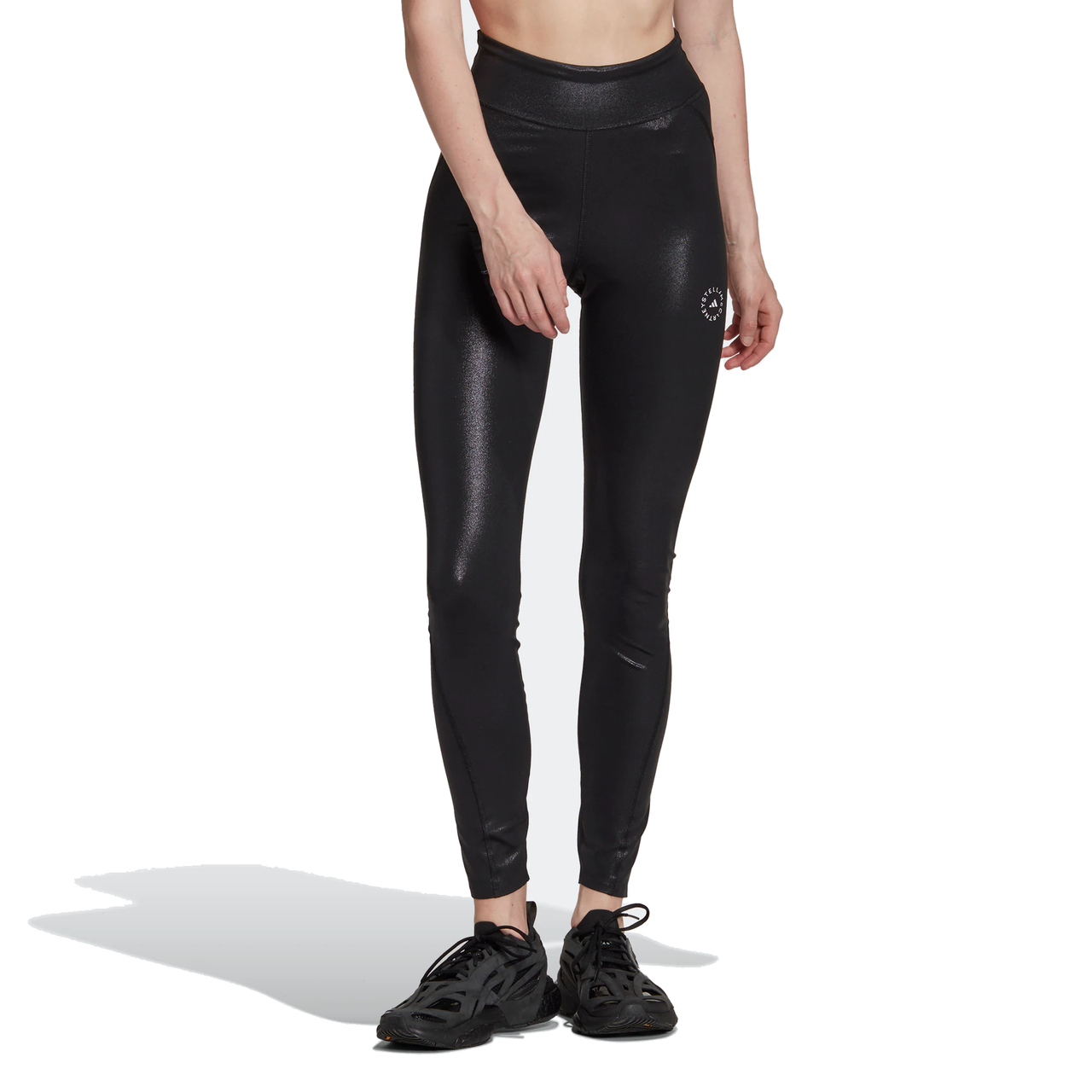(WMNS) adidas by Stella McCartney Shiny Training Leggings Asia Sizing 'Black' HI1937