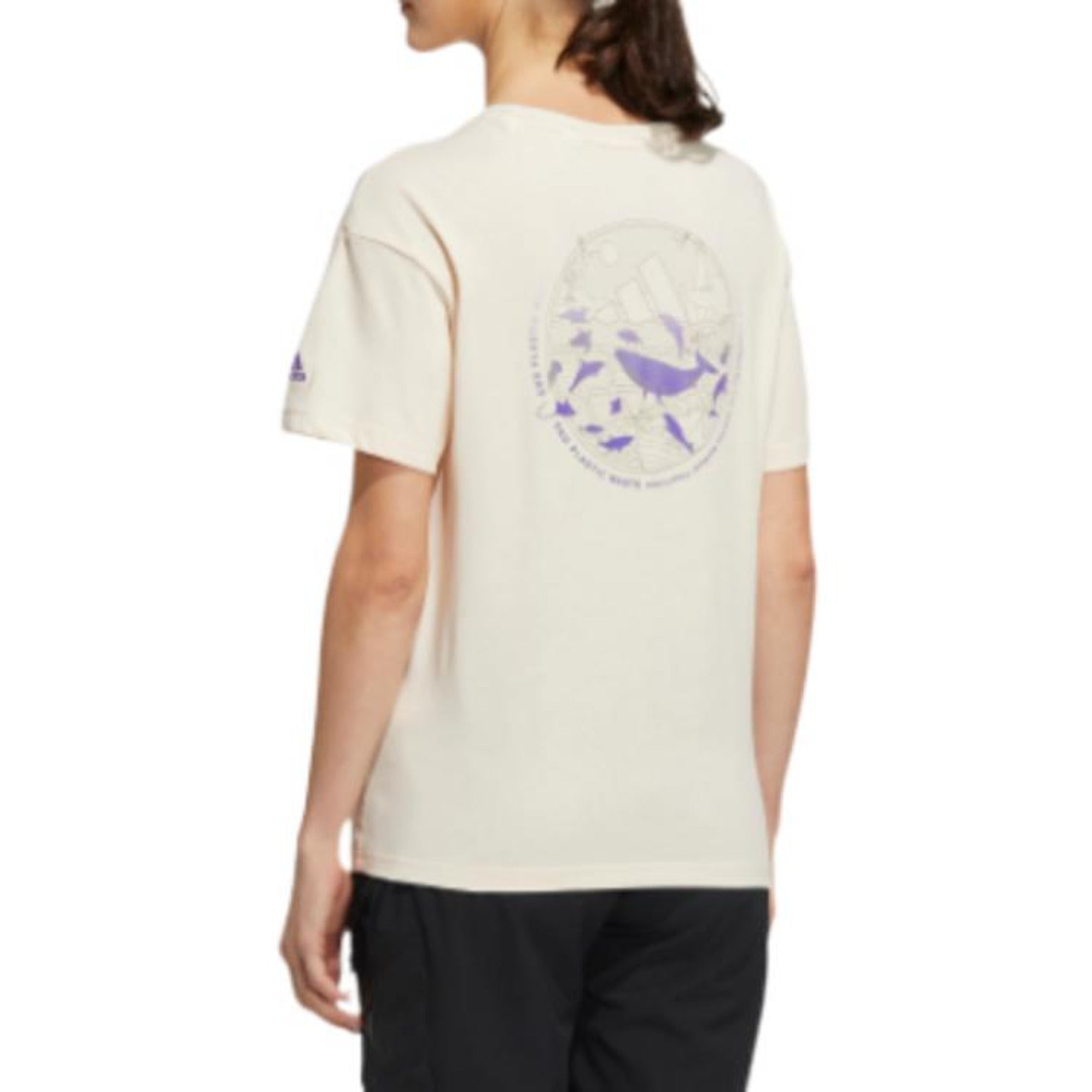 (WMNS) adidas Parley Ocean Plastic Graphic T-Shirt Asia Sizing 'White' HE7339