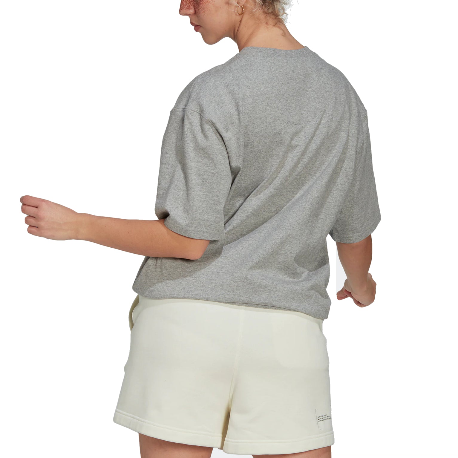 (WMNS) adidas Oversized T-Shirt Asia Sizing 'Grey' HP1587
