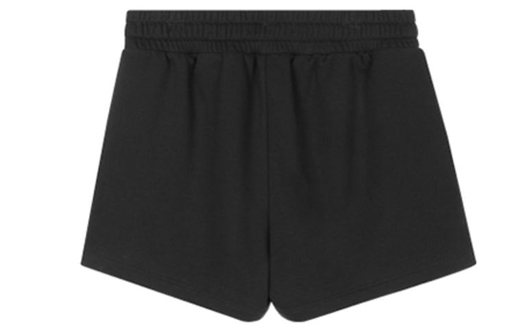 (WMNS) Skechers Lifestyle Series Short 'Black Grey Pink' L220W194
