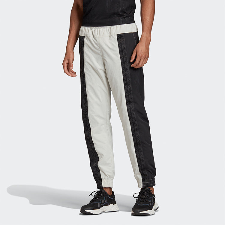 adidas originals D TP Colorblock Woven Casual Bundle Feet Sports Long Pants Black Gray Colorblock FM2282