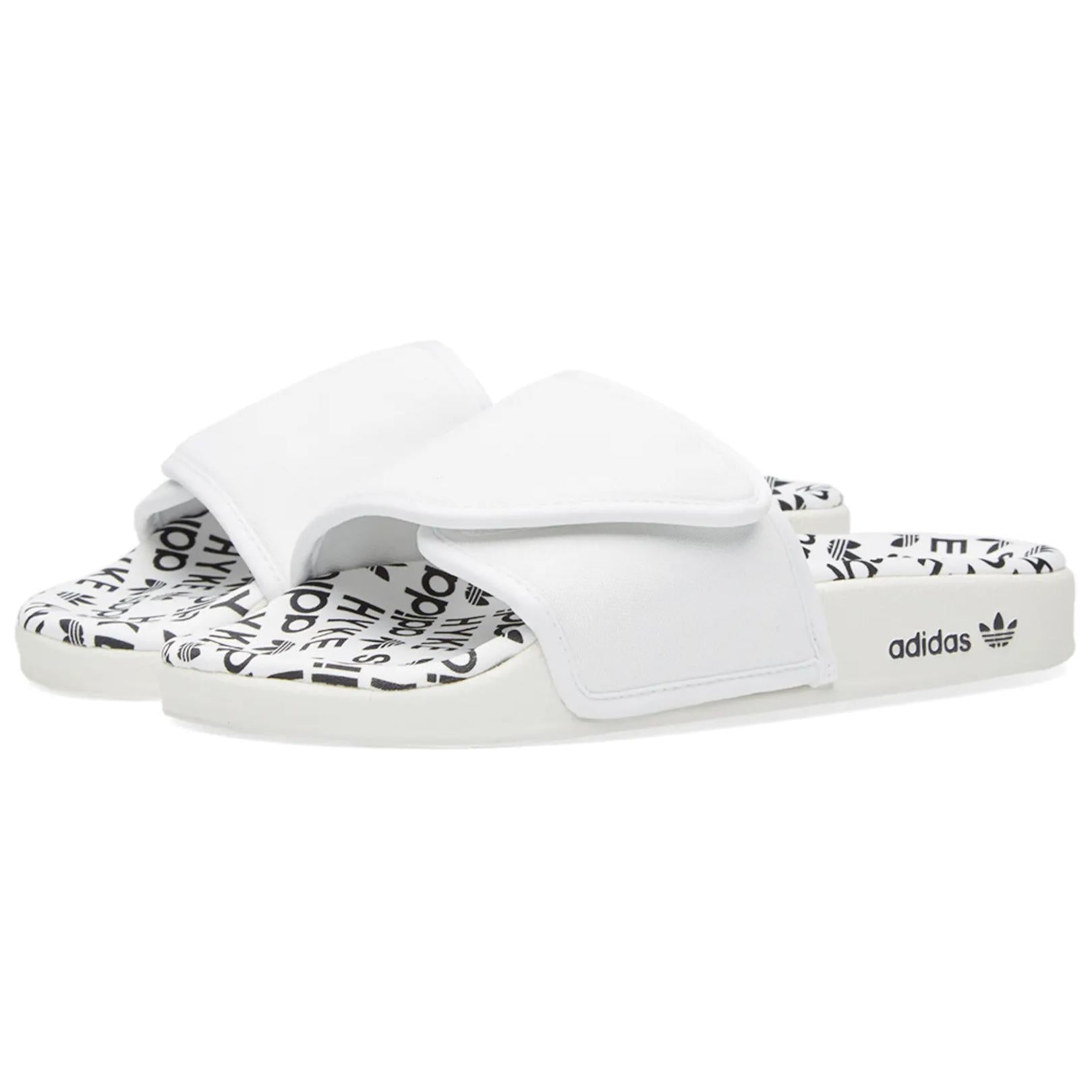 adidas x HYKE Adilette Slipper Asia Sizing 'White Black' S79342