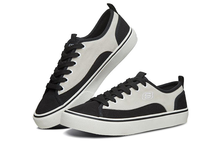(WMNS) Skechers V Lites Low-Top Sneakers Black/White 66666245-WBK