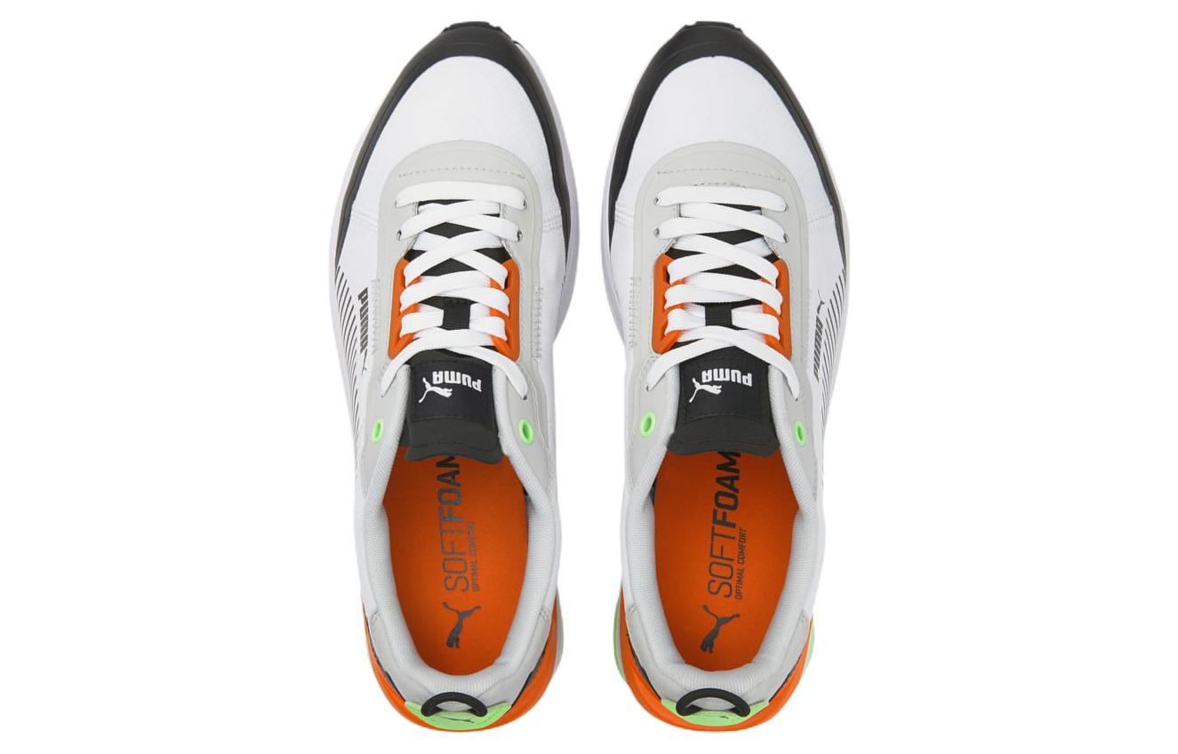 PUMA R22 Low Top White Black Orange 383057-04