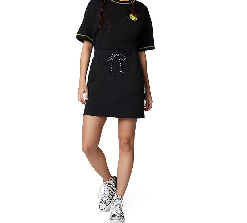 Converse Sports Loose Casual Short Sleeve Black 10018923-001