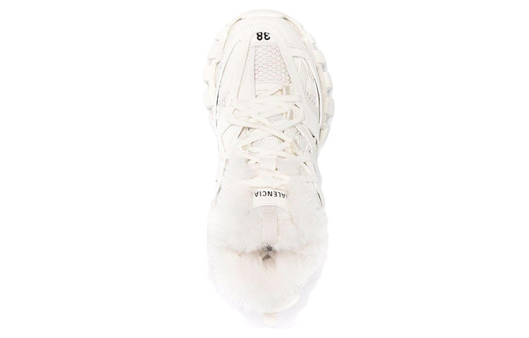 (WMNS) Balenciaga Track Trainer 'Fake Fur Egg Shell' 668555W3CQ19700