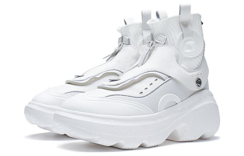 (WMNS) Li-Ning Puff High 'White' AZGS112-1