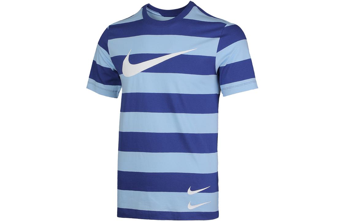 Nike Swoosh Stripe Short Sleeve Blue CQ5197-436