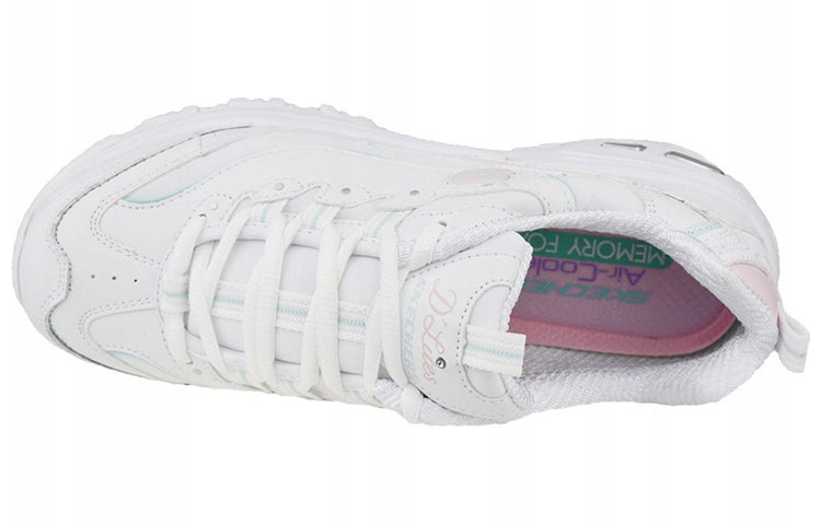 (WMNS) Skechers DLites Sparkling Rain 'White' 149060-WLPK