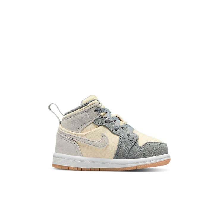 (TD)  Air Jordan 1 Mid SE 'Coconut Milk Particle Grey' DN4344-100