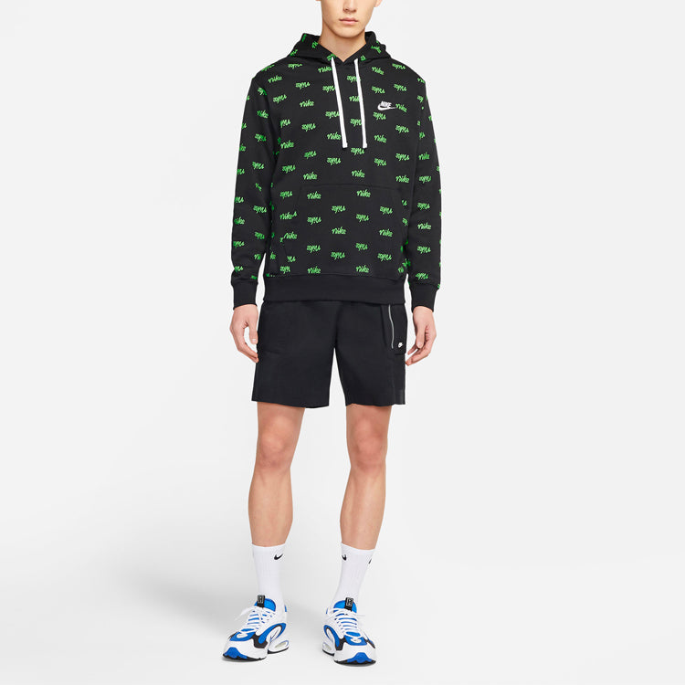 Nike Sportswear Club Casual Sports Alphabet Printing Black DC8091-010
